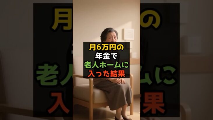 【リアル】月6万円の年金で老人ホームに入った結果😱 #shorts