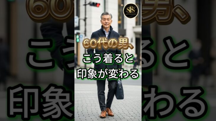 60代の男, こう着ると印象が変わります