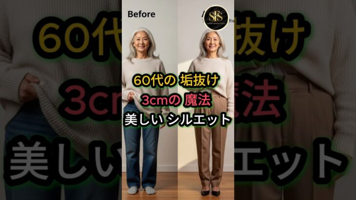 60代の ユニクロ 一工夫で 上品な 佇まい