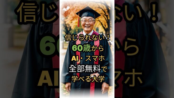 【驚愕】60歳から大学が無料！韓国のシニア教育制度