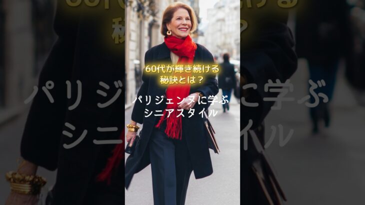 【シニアファッション】60代が真似したい！パリジェンヌ流シニアスタイル