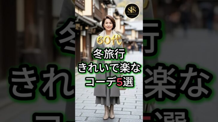60代 冬旅行きれいで楽なコーデ5選