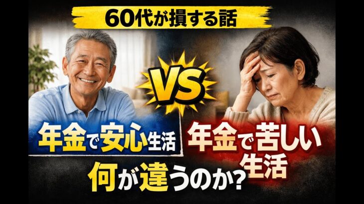 【60代が損する話】年金だけで暮らせる人と、苦しくなる人の違い