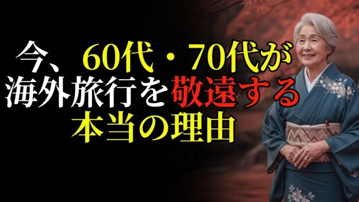 60代が海外旅行をしないようになる決定的な理由！ 60歳後に長距離海外旅行に行ったら、何日も病気になると？