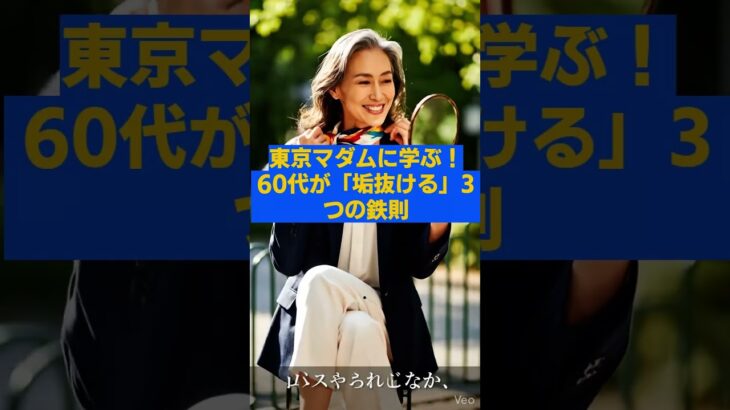 東京マダムに学ぶ！60代が「垢抜ける」3つの鉄則