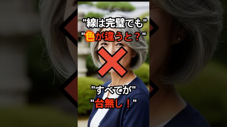 【60代】3本の線だけじゃ足りない？次は「色」が重要です #Shorts#60代ファッション#冬コーデ#着痩せ#色選び#シニアファッション#60代美容#冬服#ファッションのコツ#어른패션#체형커버