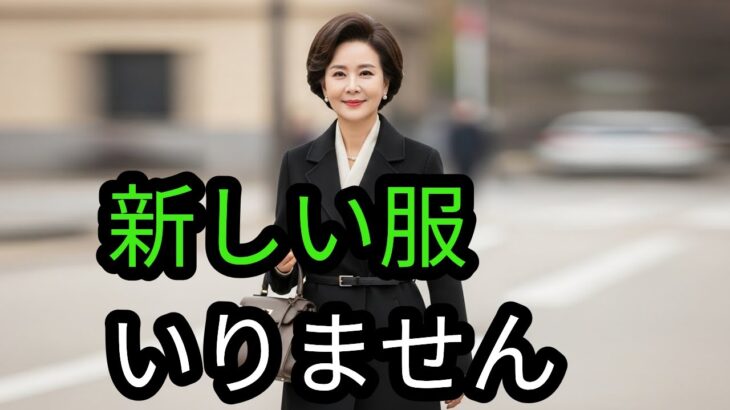 60代から、服は「減らす」ほうがきれいです#60代ファッション#シニアファッション#大人の装い