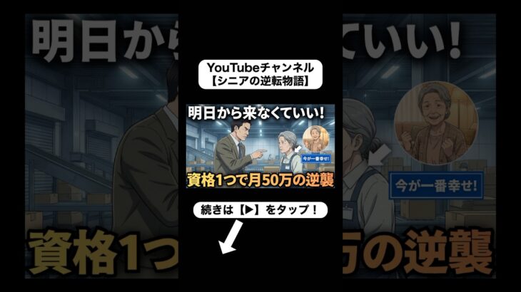 リストラされた68歳女性が月収50万に⁉︎ 年金に頼らずに済んだ方法とは… #シニア #シニアライフ #スカッと #年金 #老後 #老後の暮らし #スカッと #60代 #70代 #朗読