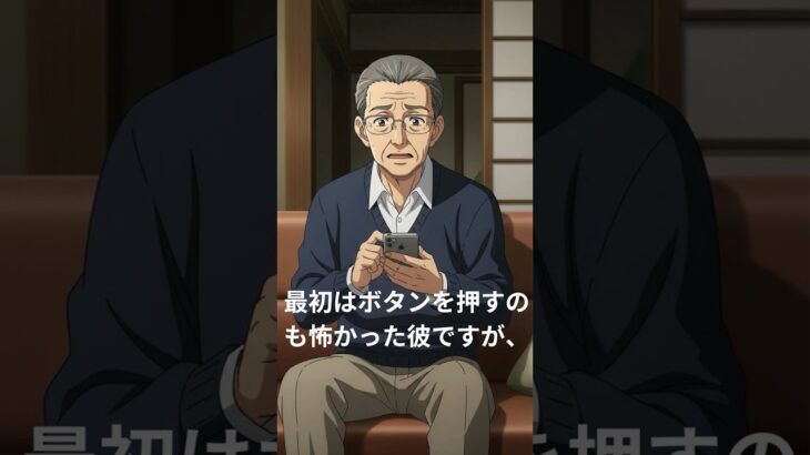 【シニアの挑戦】スマホで「画面の向こうの友だち」ができた70歳男性 l #shorts