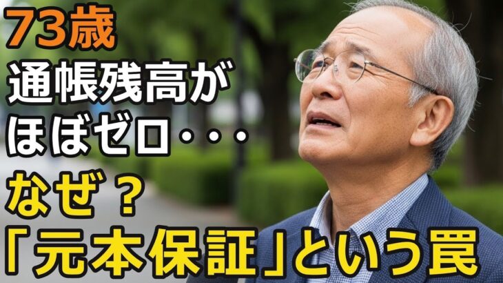 73歳元公務員、年金月20万円、半年で老後資金1000万円を失った…「元本保証」なぜ疑わなかったのか？「自分は大丈夫」が命取りに【シニア老後】