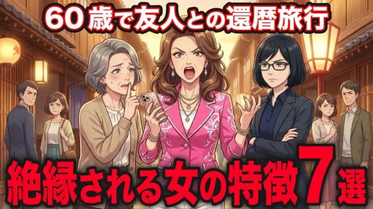 一緒に旅行すると絶縁される女の特徴7選。還暦旅行で友人を失った60歳女性の物語【シニア朗読雑学】