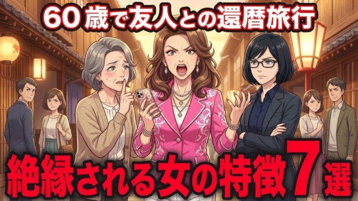 一緒に旅行すると絶縁される女の特徴7選。還暦旅行で友人を失った60歳女性の物語【シニア朗読雑学】