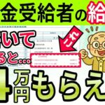 【年金受給者向け最新給付金】政府から9月に年金＋4万円もらえる！ 定額減税⧸不足額給付を完全解説！源泉徴収票の赤枠を今すぐチェックしてください！