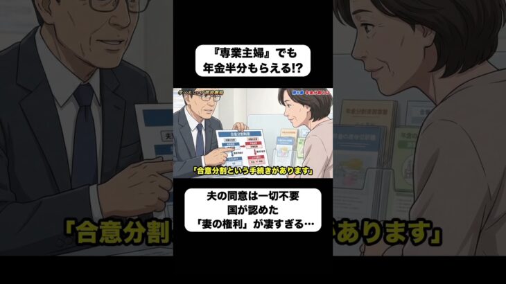 9割の主婦が知らない「年金分割」の真実。40年の家事は100%守られる！ #shorts #熟年離婚 #年金分割 #モラハラ夫 #スカッとする話 #シニア #50代 #60代 #70代