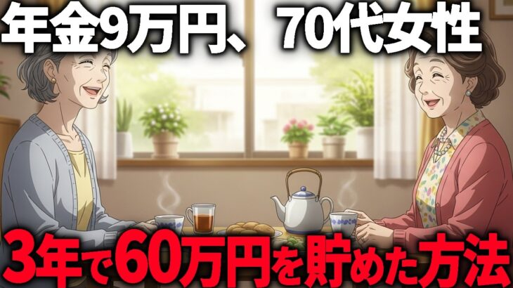 【年金9万円】生活ギリギリの70代の私が3年で60万円貯めた5つの習慣【シニア朗読雑学】