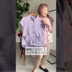 [CW] 日本製 エアロモア 裏起毛 袖付き ベスト #TCマート #シニアファッション #介護服 #敬老の日