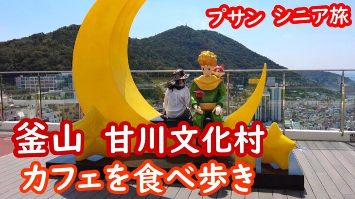 釜山・甘川文化村のカフェ・アート・お店を歩いて巡る。KOREA、BUSAN、プサン【シニア夫婦・釜山旅行】079