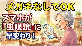 【メガネなしでOK】 スマホが『虫眼鏡』に早変わり！