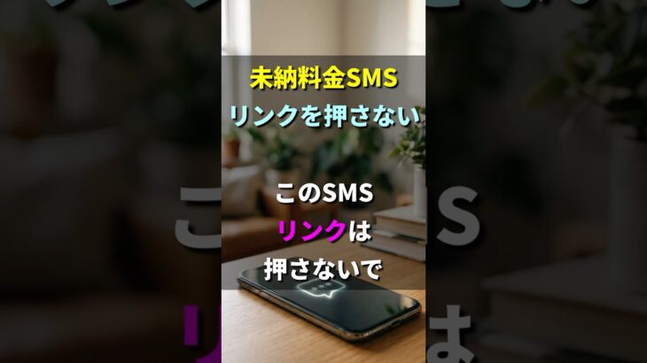 未納料金SMS：リンクを押さない #シニア #注意喚起 #高齢者 #詐欺対策 #電話詐欺