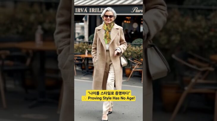 “시니어 패션은 새로운 트렌드다”✨ Senior Fashion Is the New Trend!   #시니어패션 #60대패션 #70대패션 #Shorts