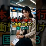 日本人が旅行して衝撃を受けた国 TOP3 #ショーツ #雑学 #シニアライフ