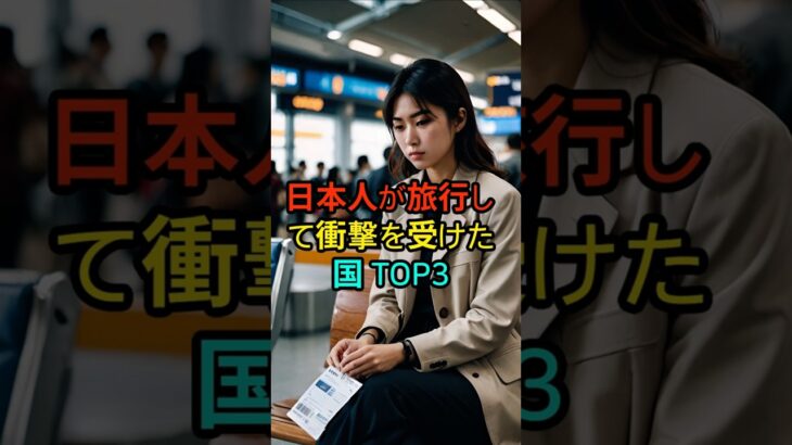 日本人が旅行して衝撃を受けた国 TOP3 #ショーツ #雑学 #シニアライフ