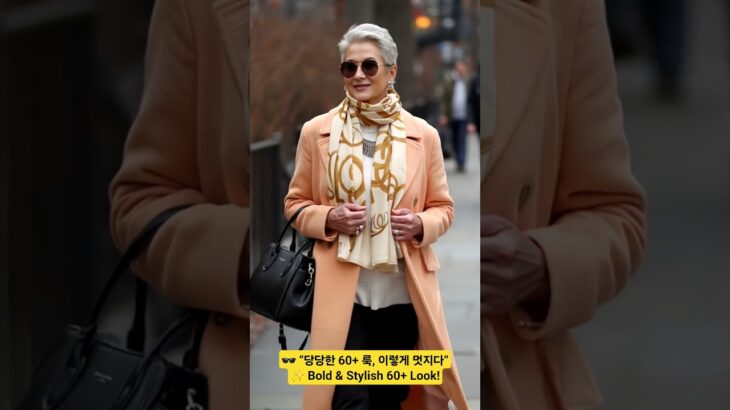 🌟 “오늘의 시니어 패션 포인트!”✨ Today’s Senior Style Highlight! #럭셔리패션  #데일린룩#겨울코디