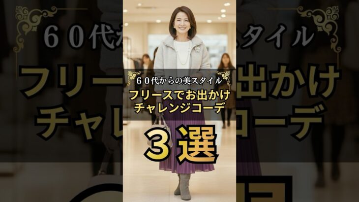 【UNIQLO・GU・しまむら】フリースをお出かけ着に格上げチャレンジ #60代ファッション #シニアファッション #ユニクロ