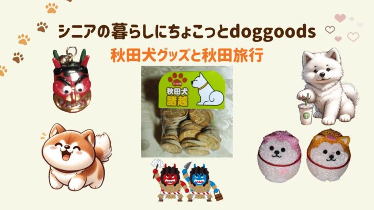 シニアの暮らしにちょこっとdoggoods編～秋田犬グッズと秋田旅行2025