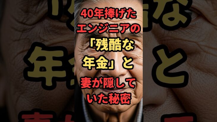 老後「残酷な年金」妻が隠していた秘密　#shorts  #年金