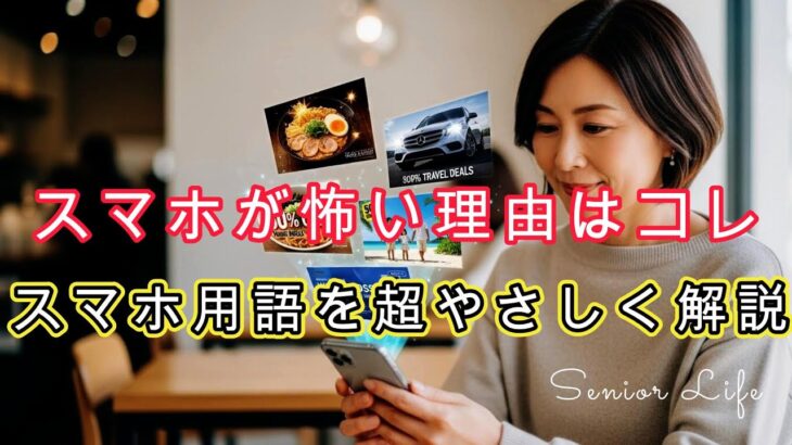 ”スマホ用語が怖くなくなる！シニアのためのやさしい解説”クッキー・キャッシュ・ポップアップ？？