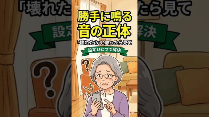 ショート：「ピコン！」とうるさい音を消す方法