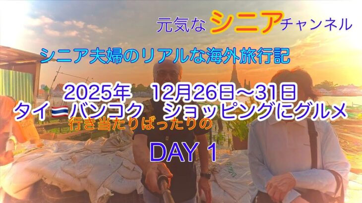 シニア夫婦のリアルなバンコク初日 | 両替・買い物・タイ料理を満喫