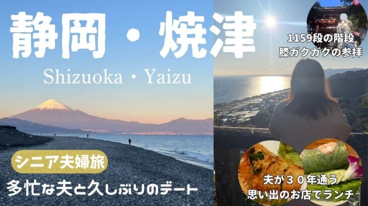 【静岡・焼津】シニア夫婦の富士山絶景スポット巡り・静岡日帰り大満喫・久能山東照宮・思い出のベトナム料理ランチ・海鮮丼の朝食