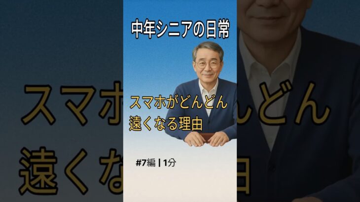 中年シニアの日常 ㅣスマホがどんどん遠くなる理由