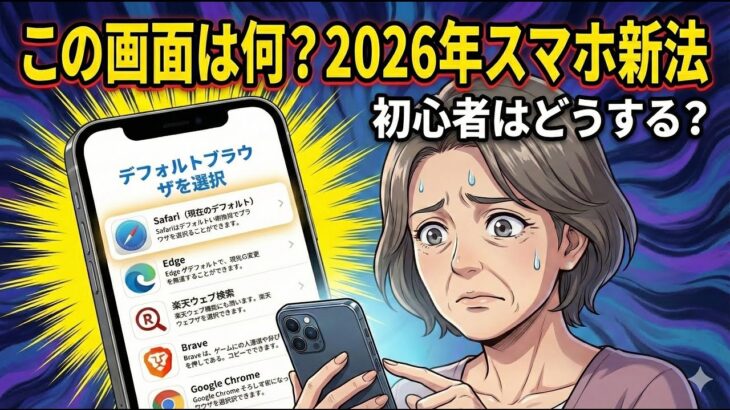 【スマホ新法で何が変わる？】初心者が「変えない」ほうが安全な理由