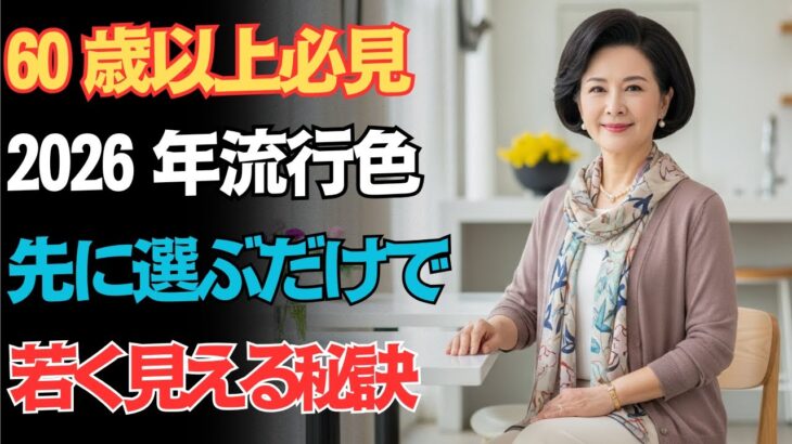 たった七色で見違える　二十歳若く見える２０２６年シニアの最旬カラーとは｜中高年ファッション｜シニアコ