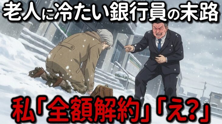 年金生活をバカにする行員の末路【シニア朗読】