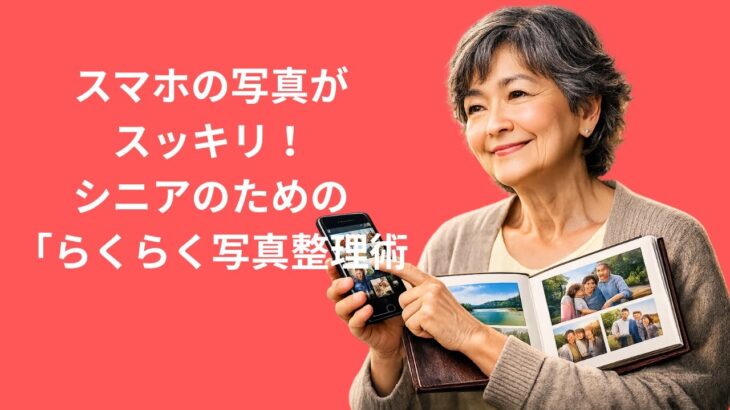【保存版】スマホの写真がスッキリ！シニアのための「らくらく写真整理術」