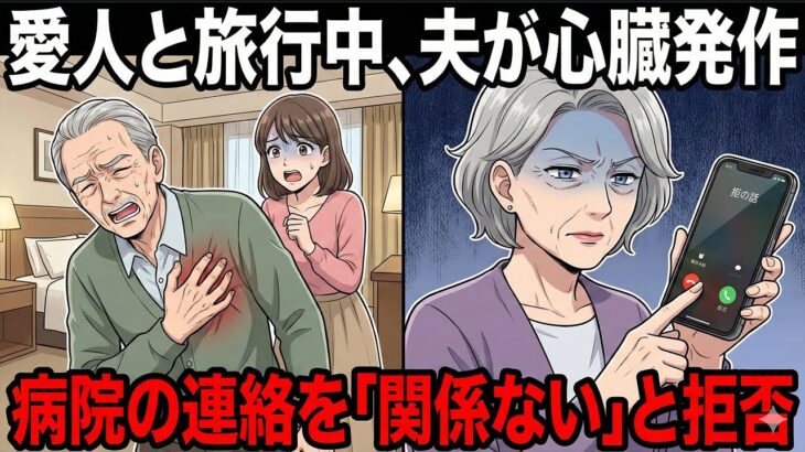 愛人と旅行中に夫が心臓発作。病院からの緊急連絡に、私は「関係ありません」と答えて着信拒否した。