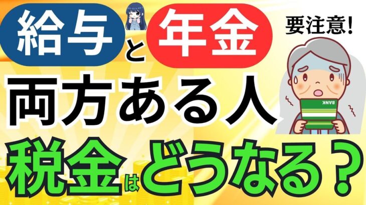 🪭働きながら年金受給「給与と年金が両方ある人の所得税、住民税」は？確定申告は必要・不要？申告納付額をシミュレーション🪭