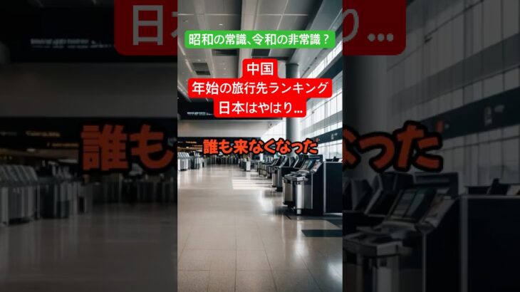 【雑学】中国の年始旅行先ランキング発表、日本は何位？#雑学 #政治 #歴史