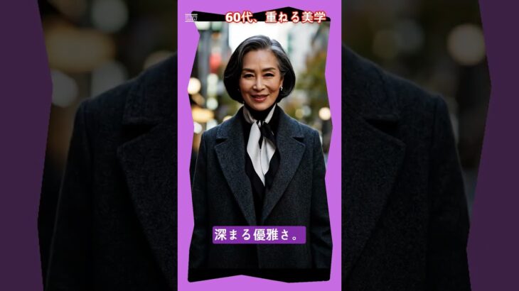 年齢を脱ぎ捨てて。自分らしく輝くシニア世代の冬スタイル。