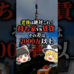 【持ち家vs賃貸】 年金高齢者の88%が選んだ答えとは【ゆっくり解説】