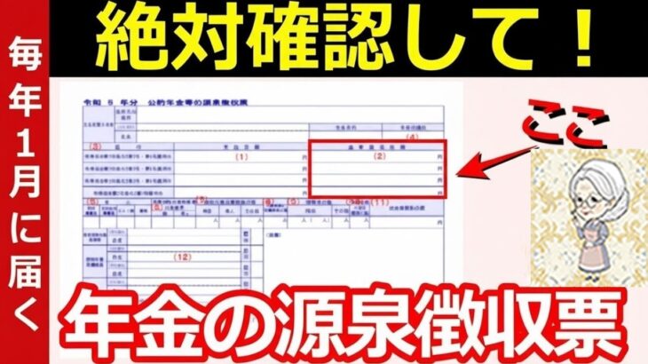 ♡【老後年金】1月に届く源泉徴収票の確認項目！ココだけは絶対にチェックして！♡
