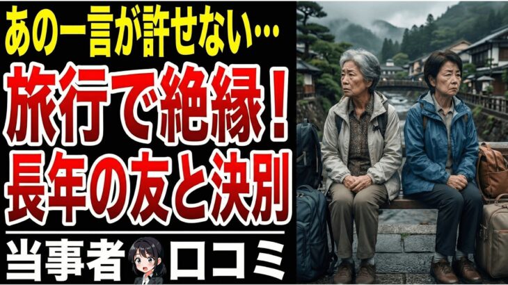 【修復不能】旅行を境に壊れた長年の友情…口コミ10選を紹介します【シニアの口コミ】