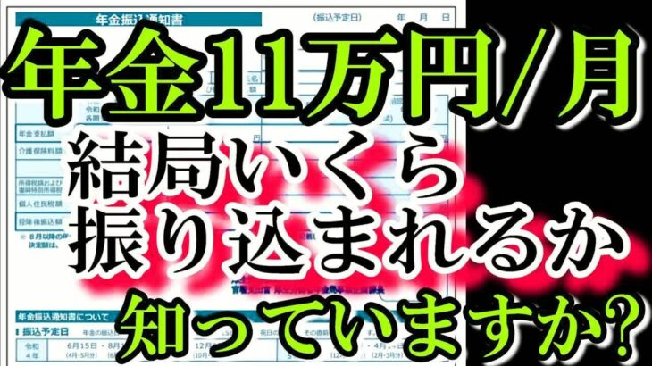 老後の年金月11万円 税金でこんなにも天引きされる!？ 驚きの年金手取り額とは？ 結局いくら振り込まれるの？年金支給額132万円⧸年もらえる人の年金受取額