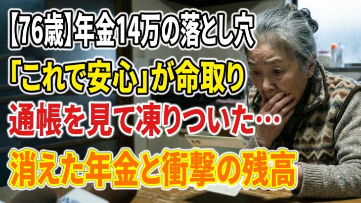 【現実の話】厚生年金の平均額14万円。「これで安心」と思った76歳女性が、通帳を見て凍りついた日