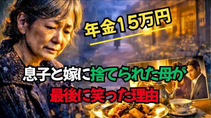 【朗読】年金15万円の「フルコース」。嫁がゴミと蔑んだ150円の夕食に隠された、衝撃の結末と母の逆襲【シニアドラマ】