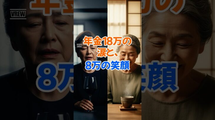 年金18万の涙と、8万の笑顔　#シニア #60代 #70代 #人生の知恵